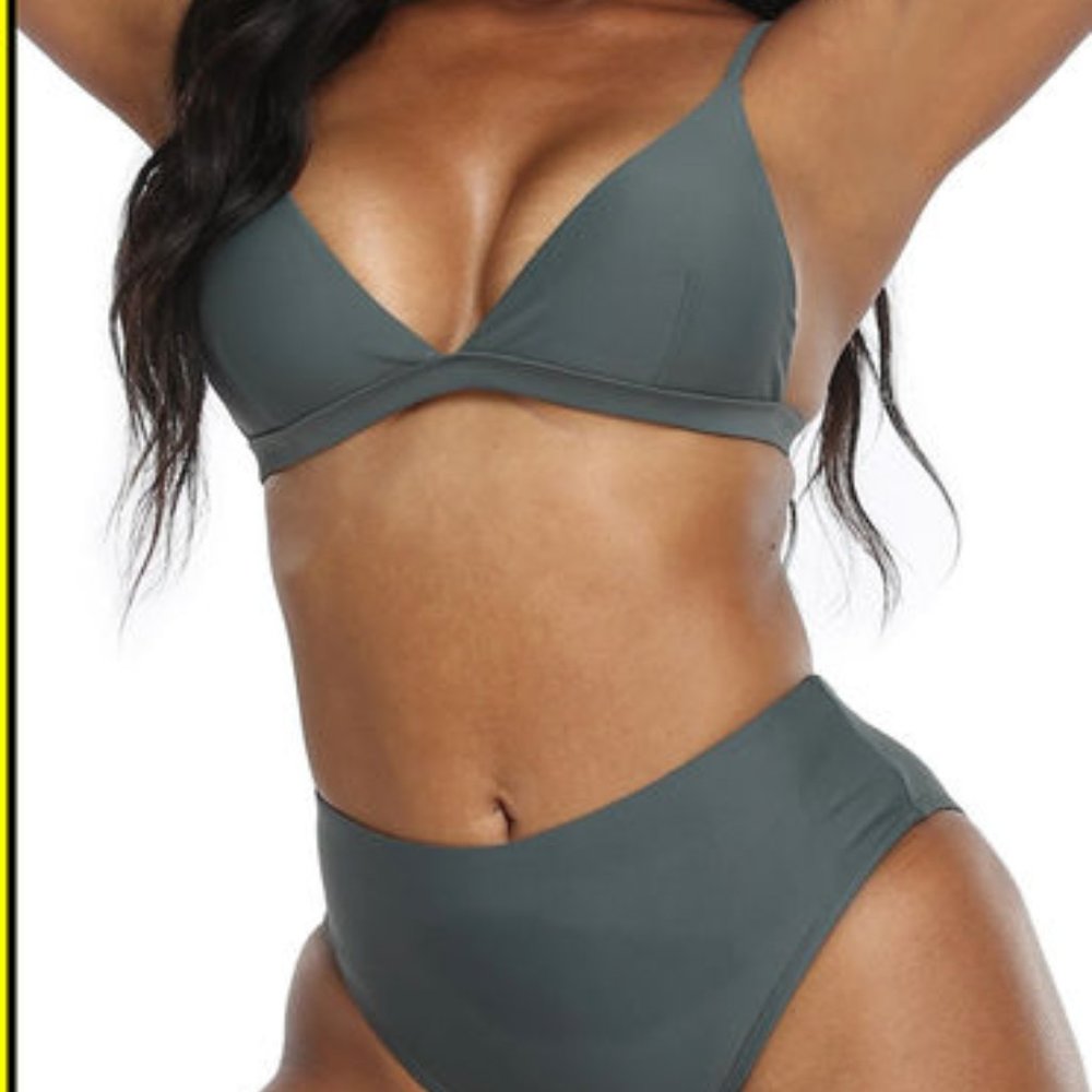 2 piece Bikini Set, Dark Green. Small (fits like XS) & medium (fits like S)